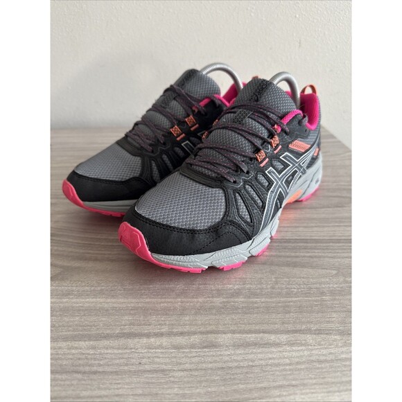 ASICS Gray And Pink Women’s Gel Venture Running Trail Shoes Size 9.5 Wide - Picture 5 of 11